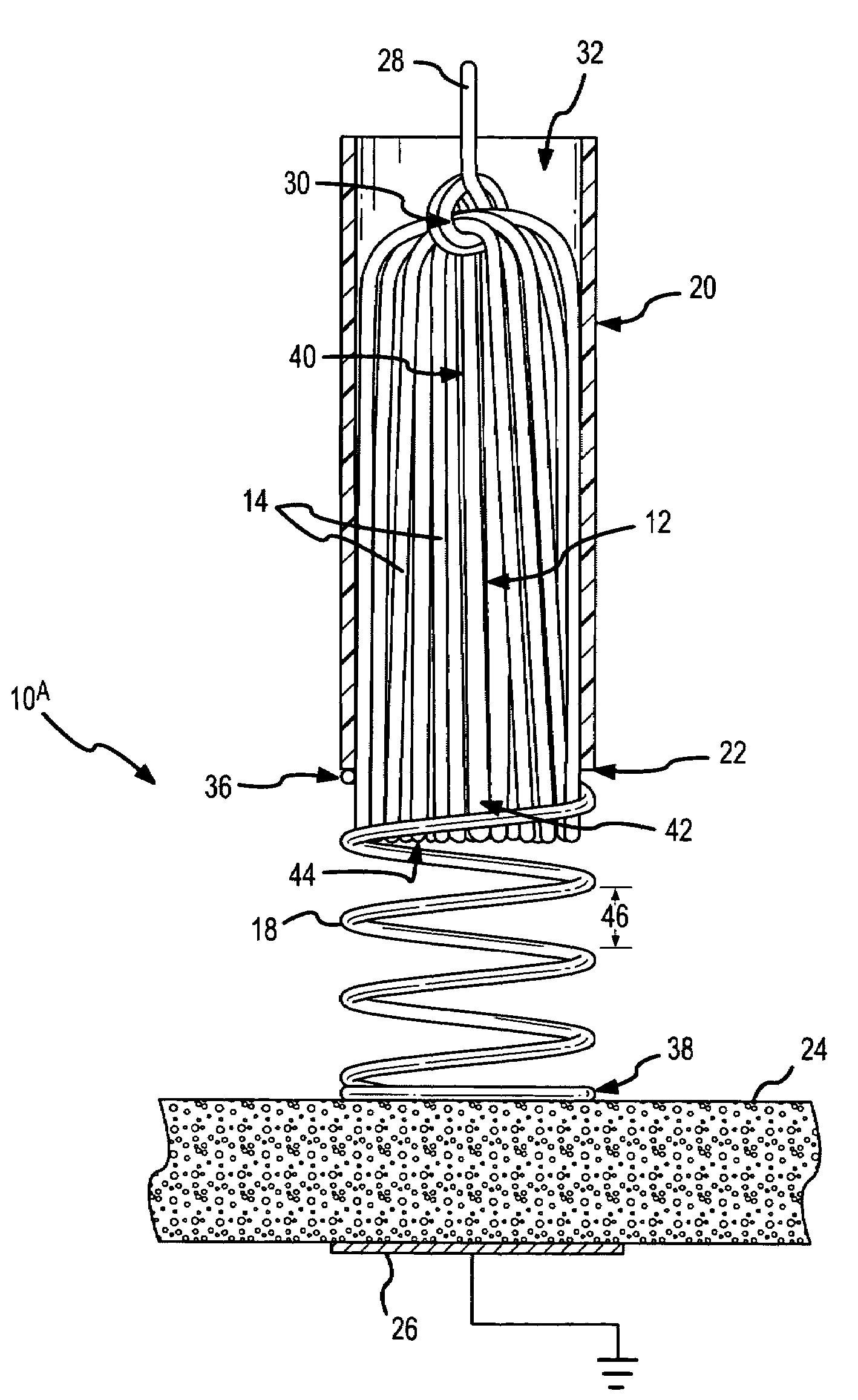 Spring-tip, flexible electrode catheter for tissue ablation