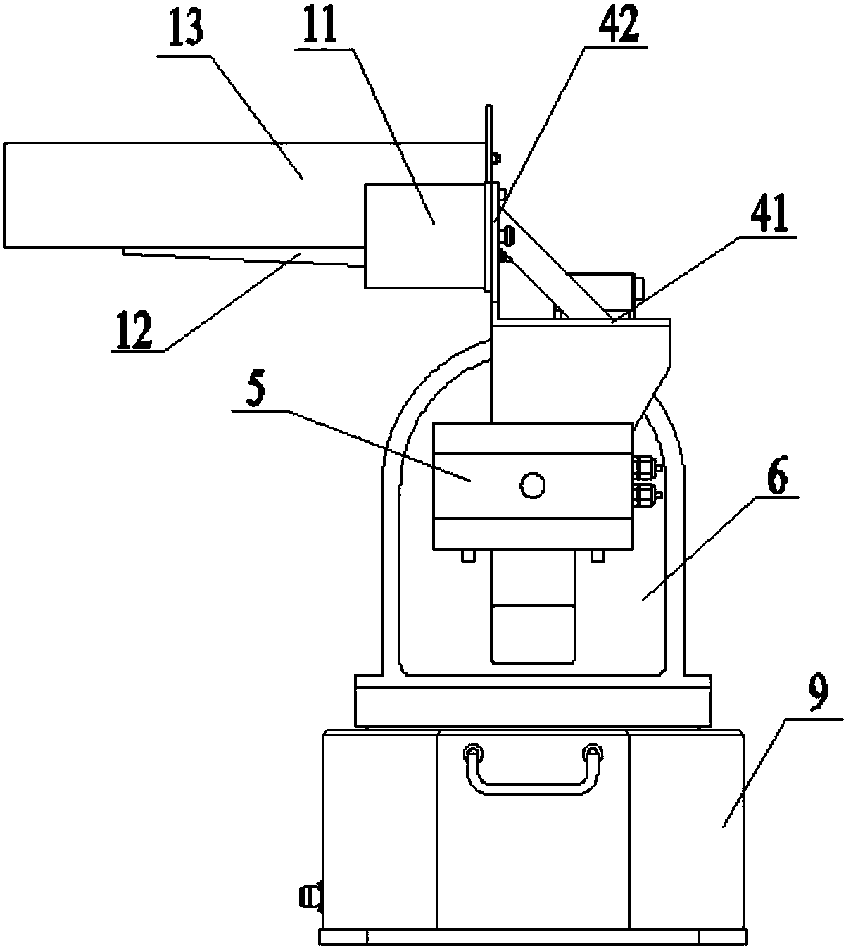 Automatic tracking antenna feed servo-system of unmanned aerial vehicle