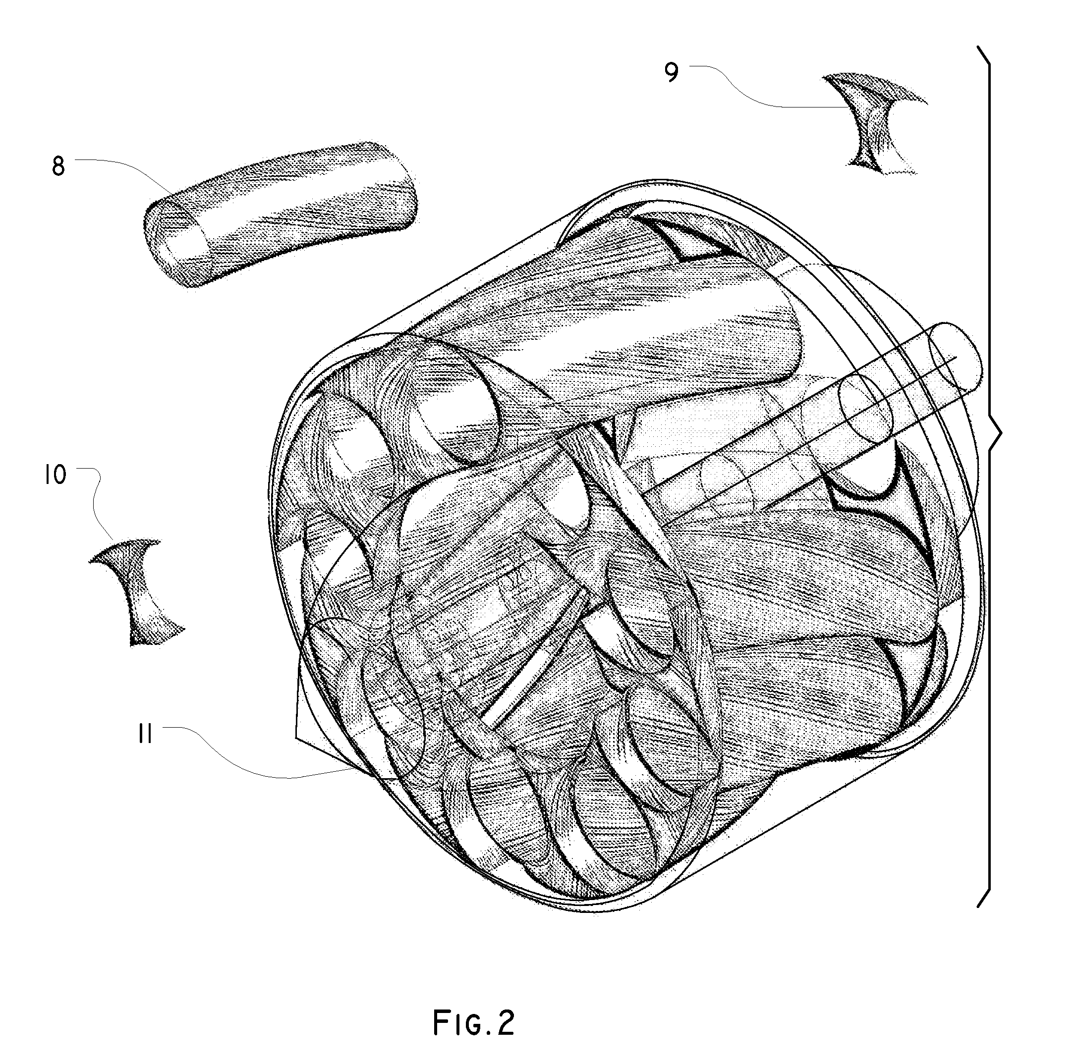 Peripheral Tunnels Propeller