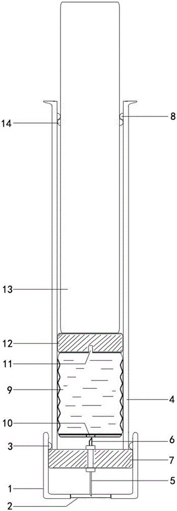 Disposable press-type first-aid injector for pre-filled medicine liquid