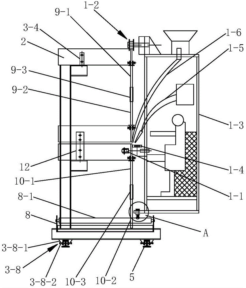 Submerged arc horizontal position welding testing device