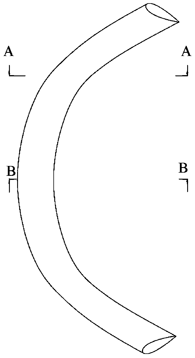 Vertical axis wind turbine curved blades with twist angle