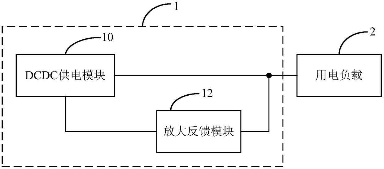 A mobile terminal, a dcdc power supply device and a dcdc power supply circuit thereof