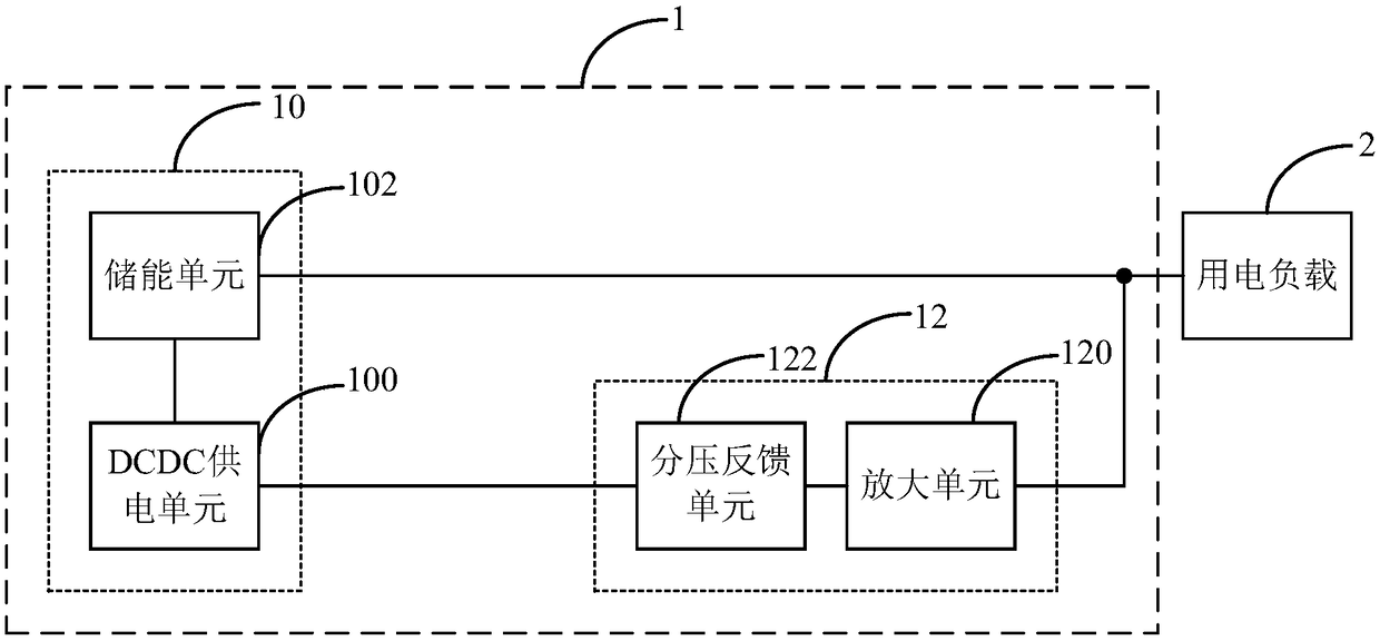 A mobile terminal, a dcdc power supply device and a dcdc power supply circuit thereof