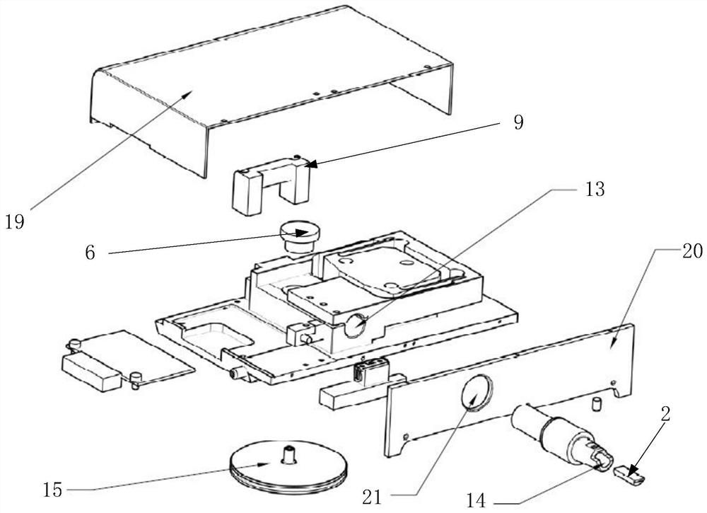 High-thrust welding spot strength shearing force testing device