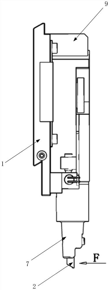 High-thrust welding spot strength shearing force testing device