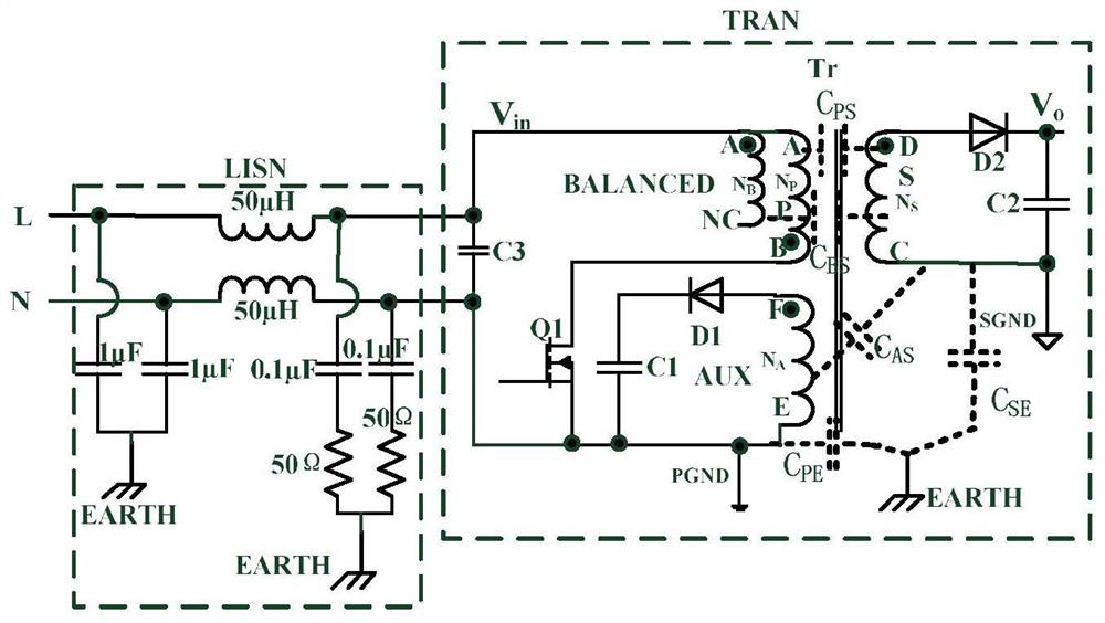 A Transformer Winding Arrangement Method and Its Displacement Current Numerical Analysis Method