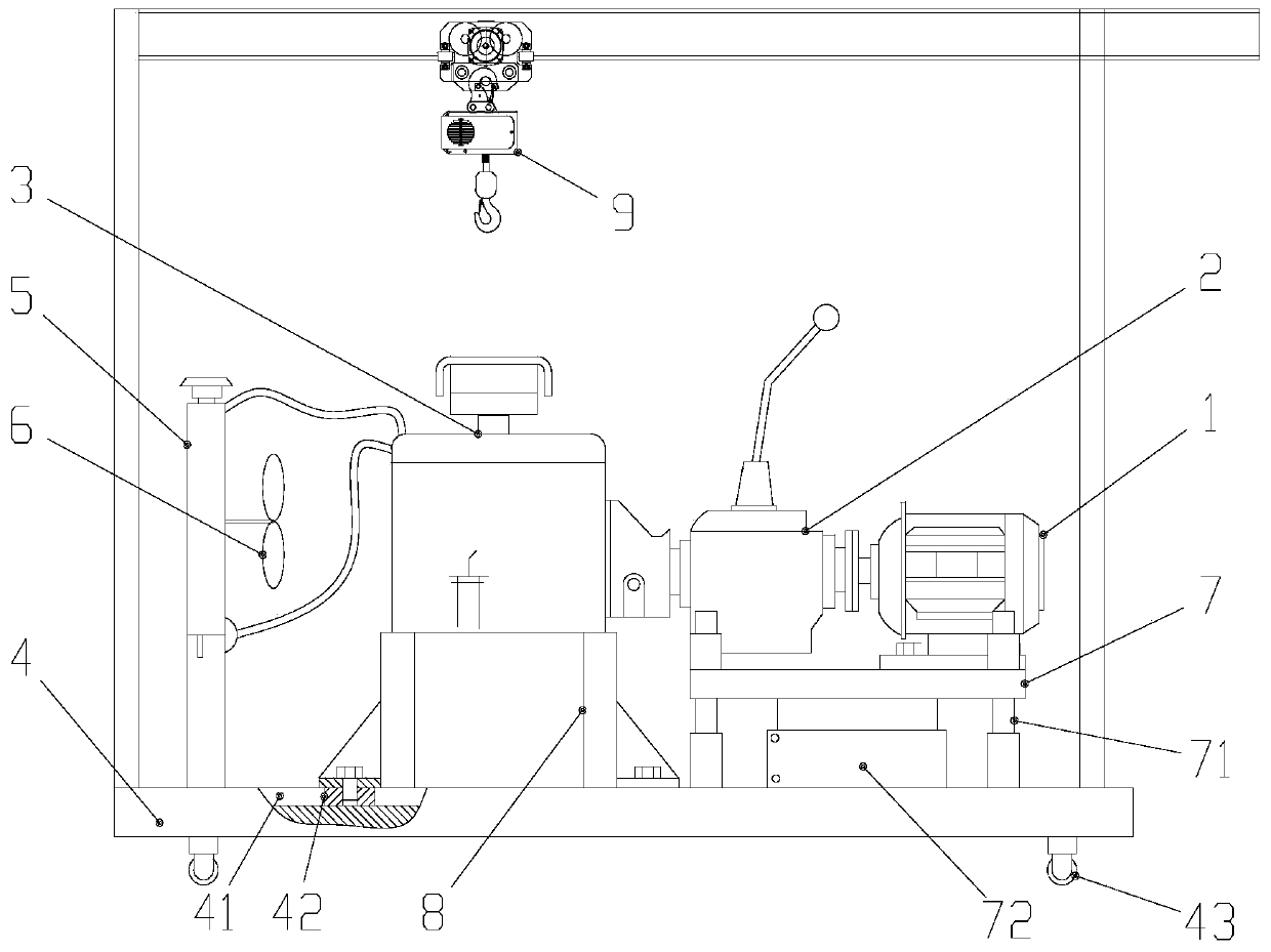 Engine running-in test bench