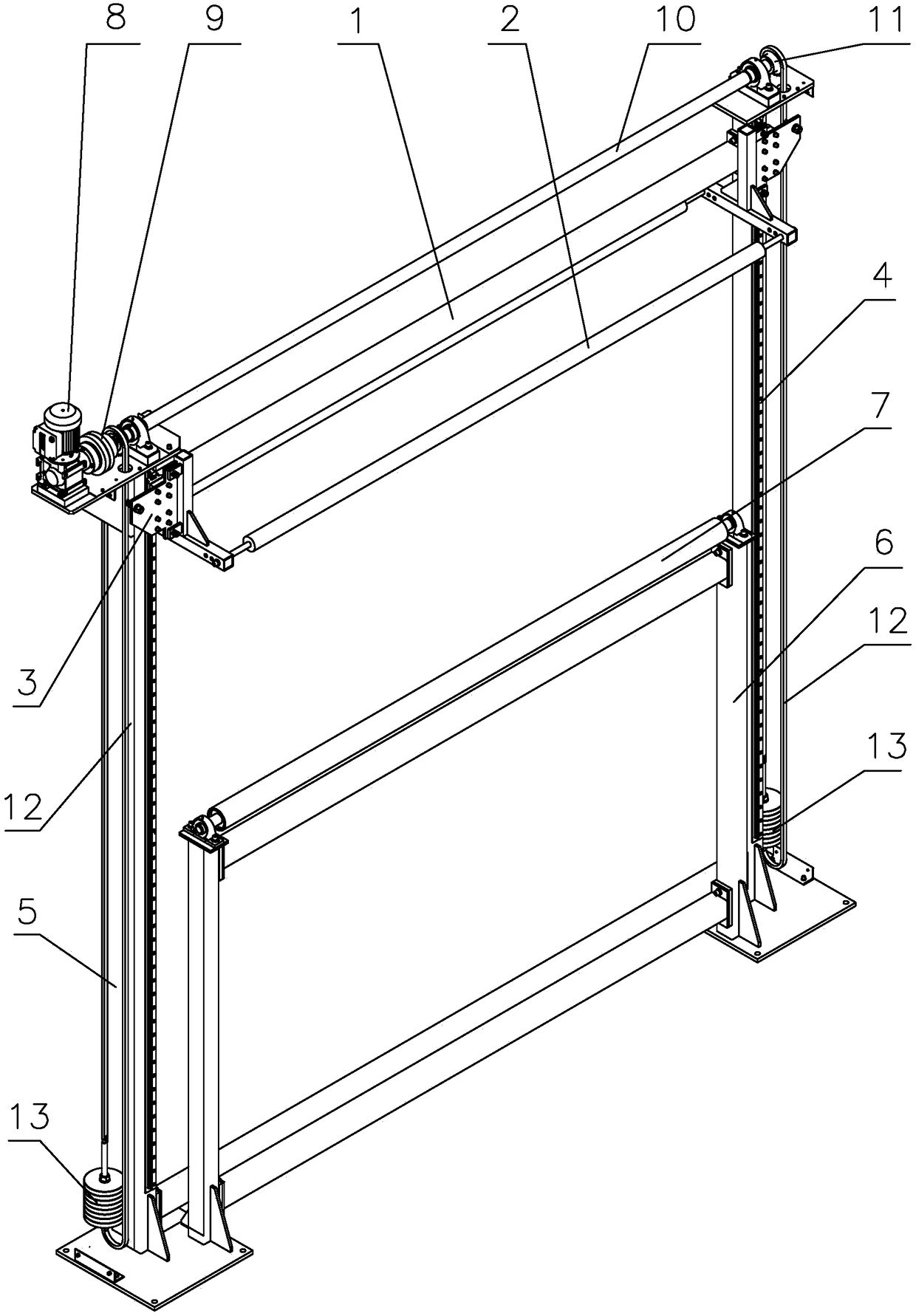 Film online automatic storage speed setting device, system and setting method thereof