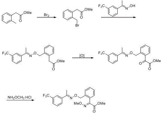 Trifloxystrobin synthesizing method