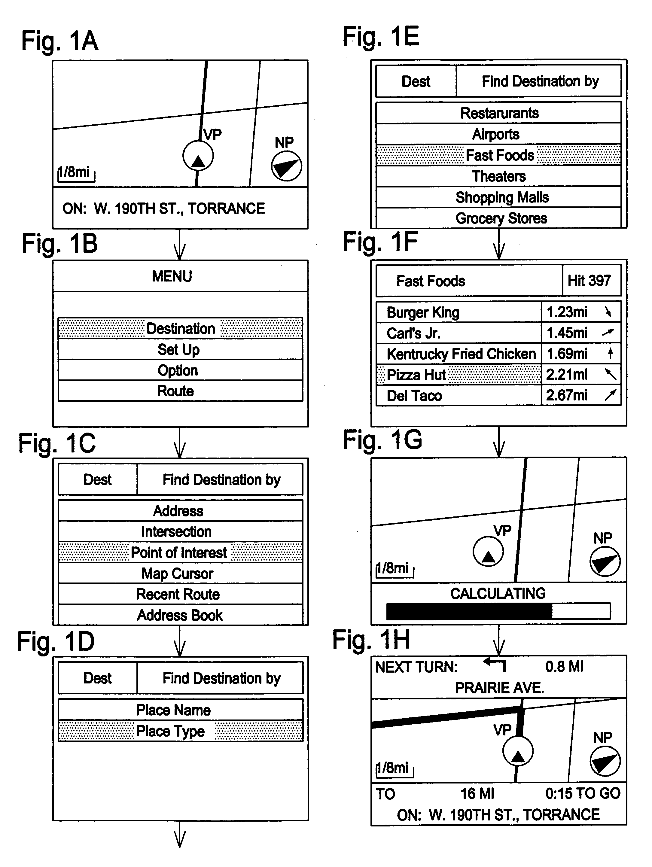 Display method and apparatus for navigation system