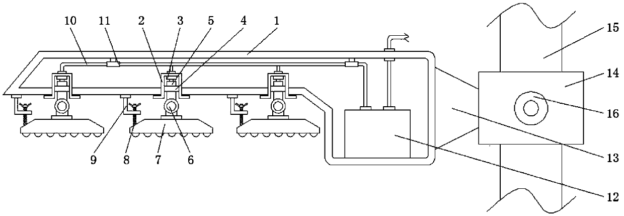 Low-energy-consumption LED street lamp for road lighting