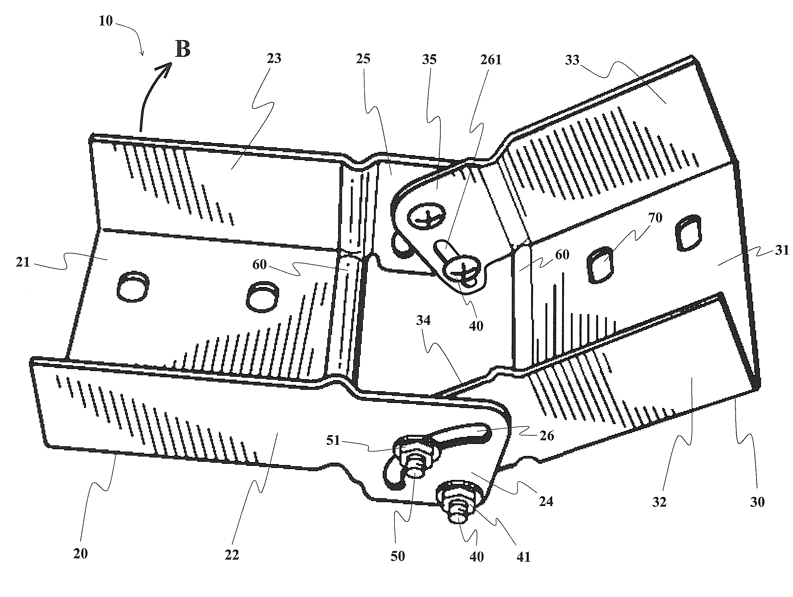 Adjustable cable tray joint