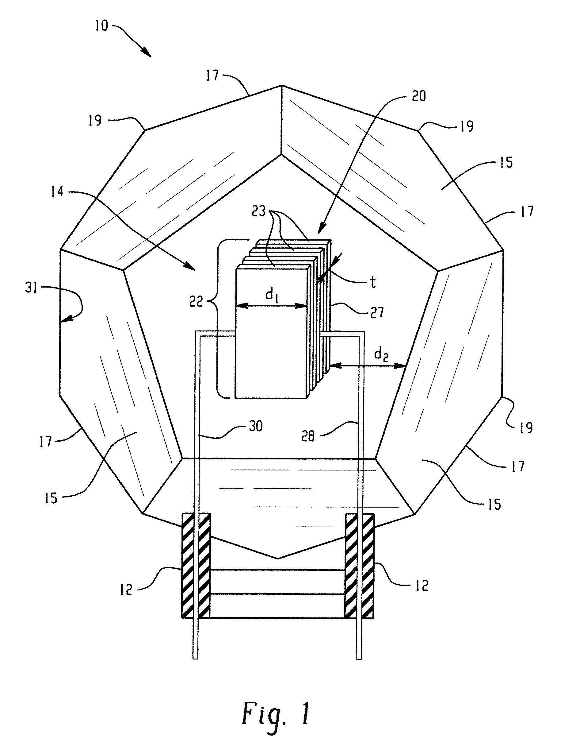 Lamp with ir suppressing composite