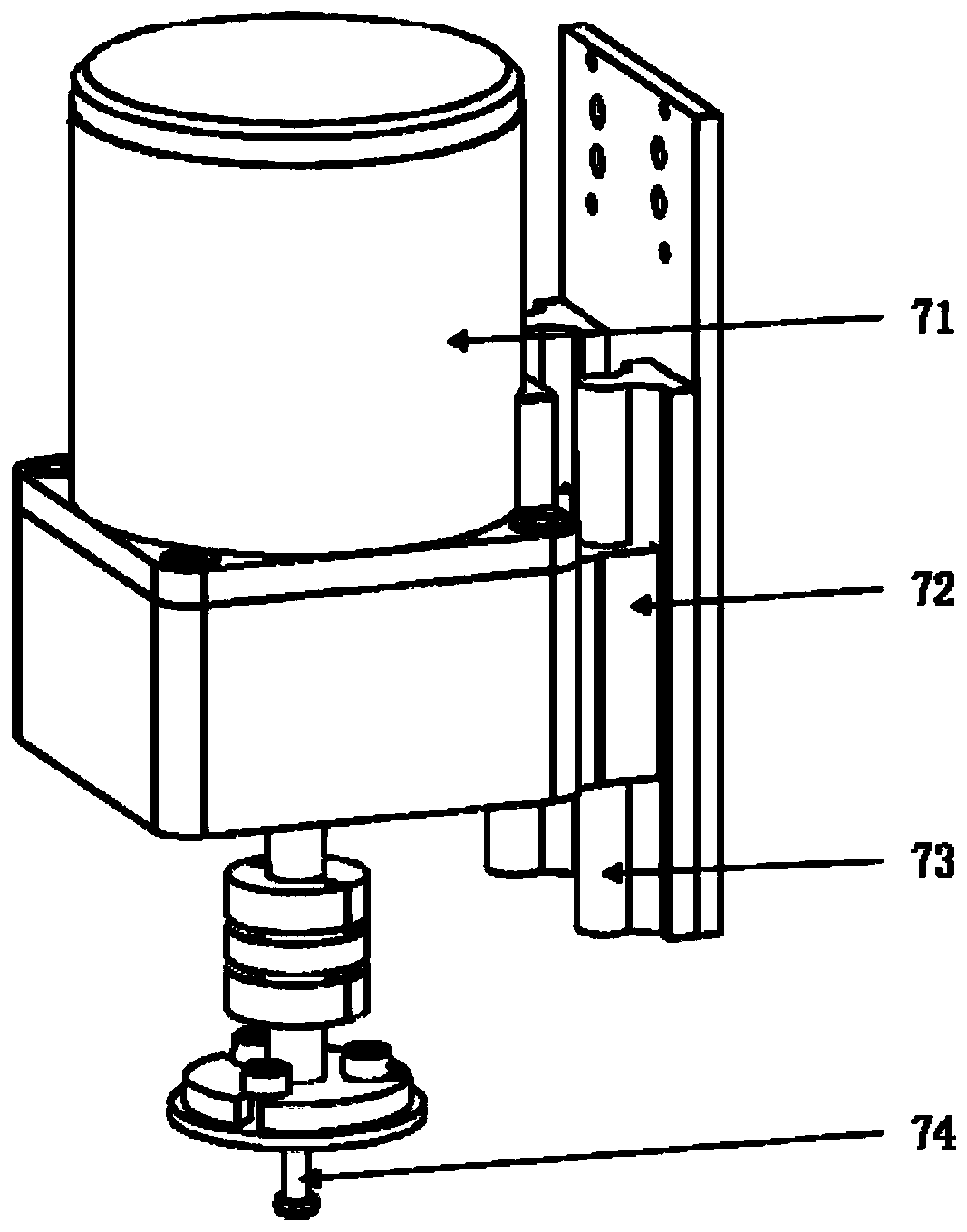 Rocker arm type polishing device and method for full-caliber deterministic polishing of planar part