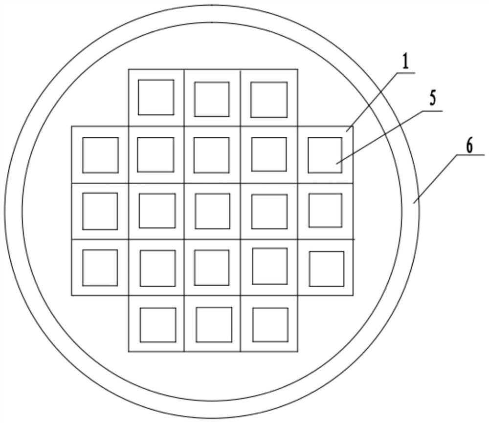 Preparation method for co-growth of multiple single crystal diamonds