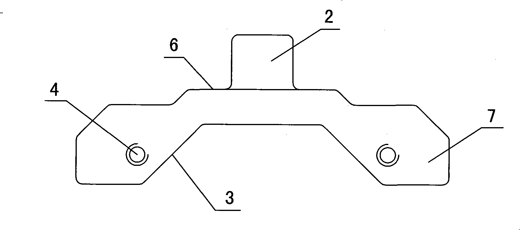 Trunnion support of cylinder