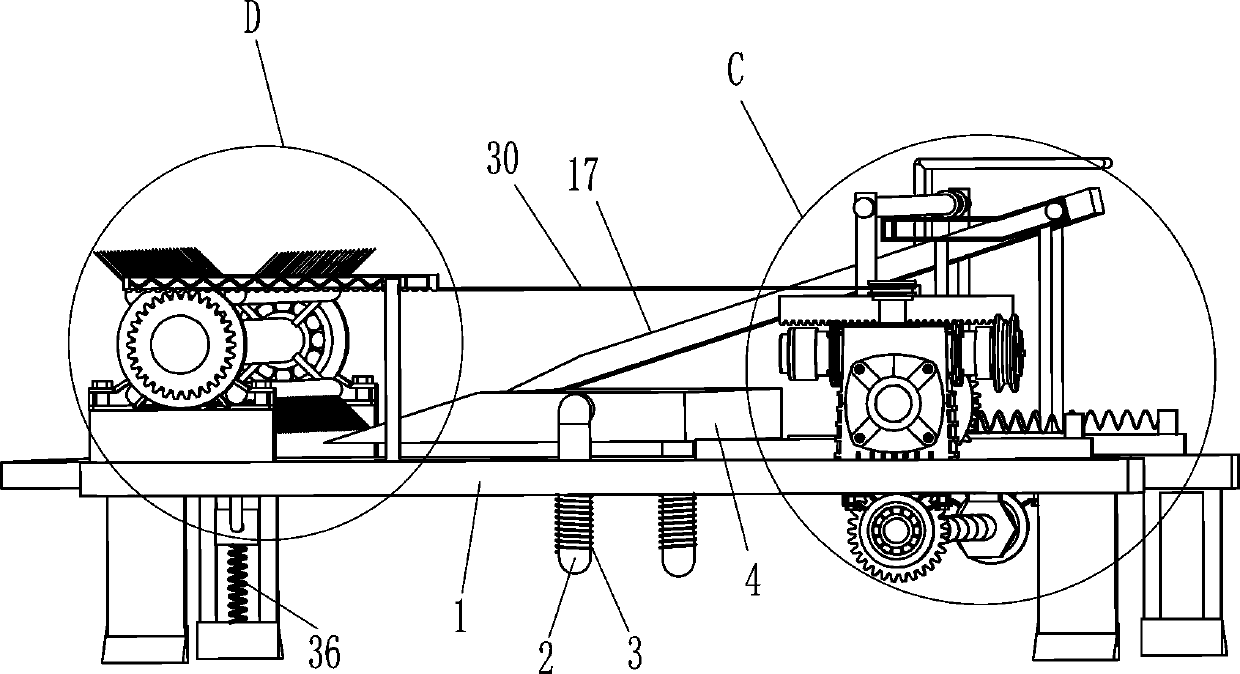 Automatic edge scraping device for leather wallet production