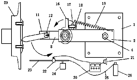 Running detecting device of ring cold machine wheel