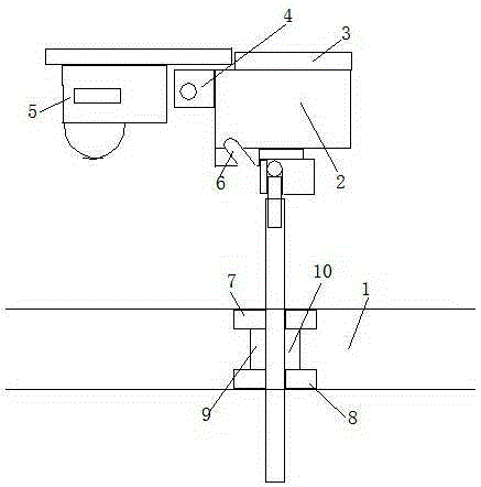 Oil hydraulic cylinder connection structure of counter weight testing device of abnormal environment of oil hydraulic cylinder