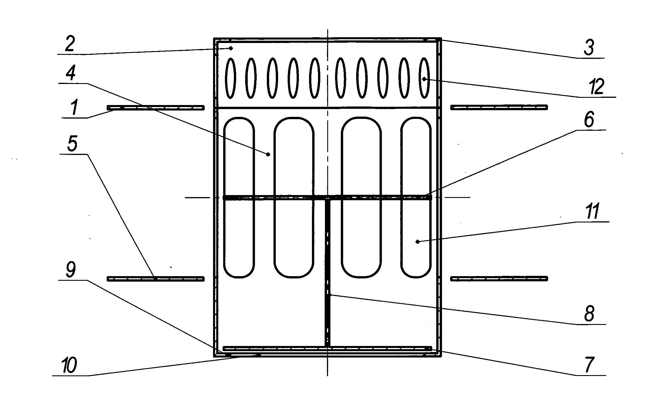 Mass-exchange contact device