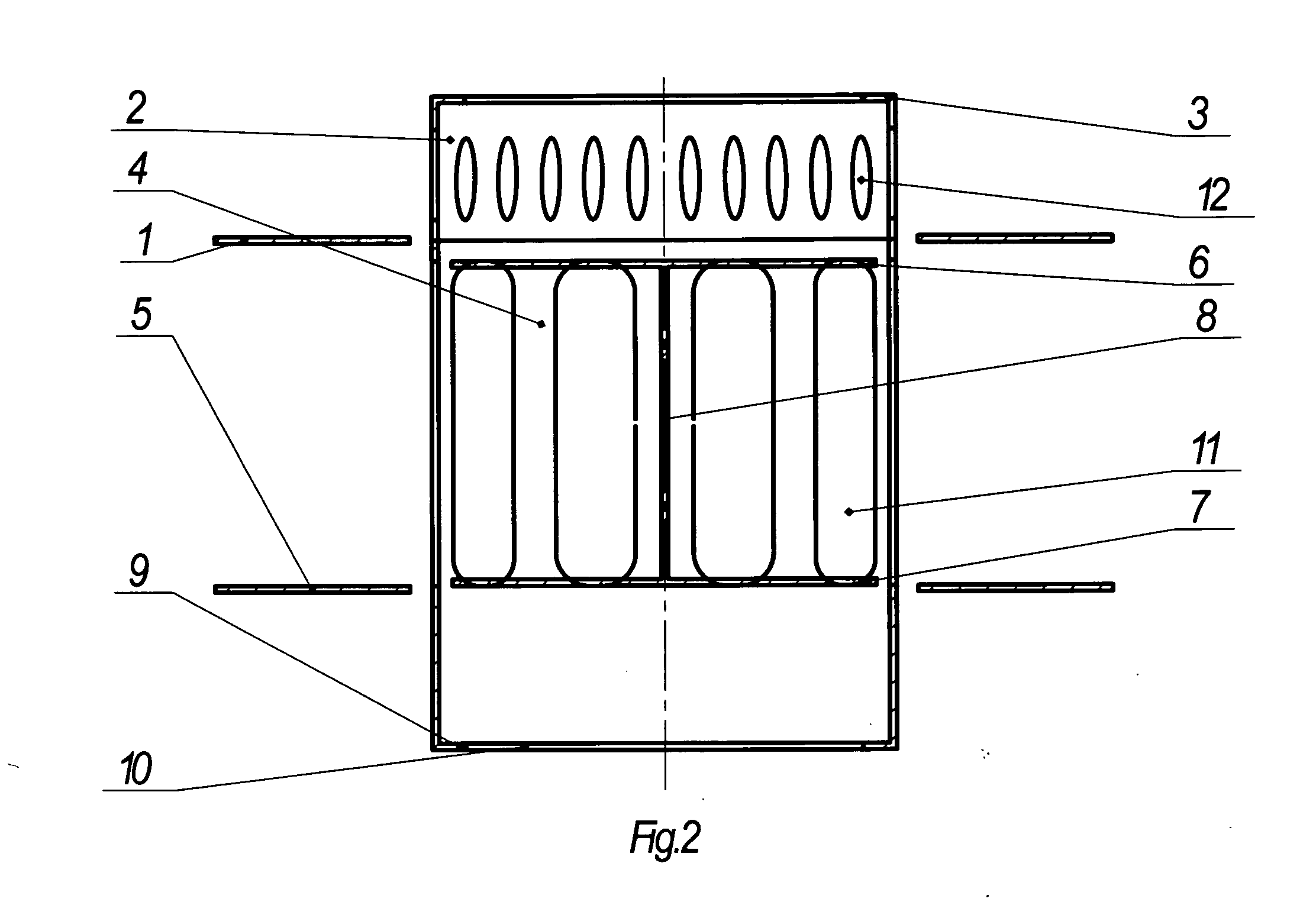 Mass-exchange contact device