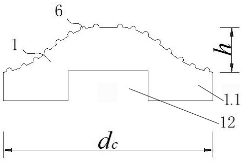 Prefabricated mushroom-shaped pile cap for pile-supported reinforced embankment