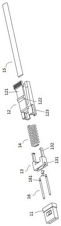 Optical fiber contact module