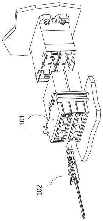 Optical fiber contact module