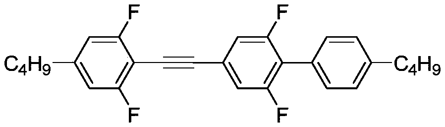 A kind of acetylene liquid crystal compound, preparation method and composition containing this compound and high frequency component containing this liquid crystal medium