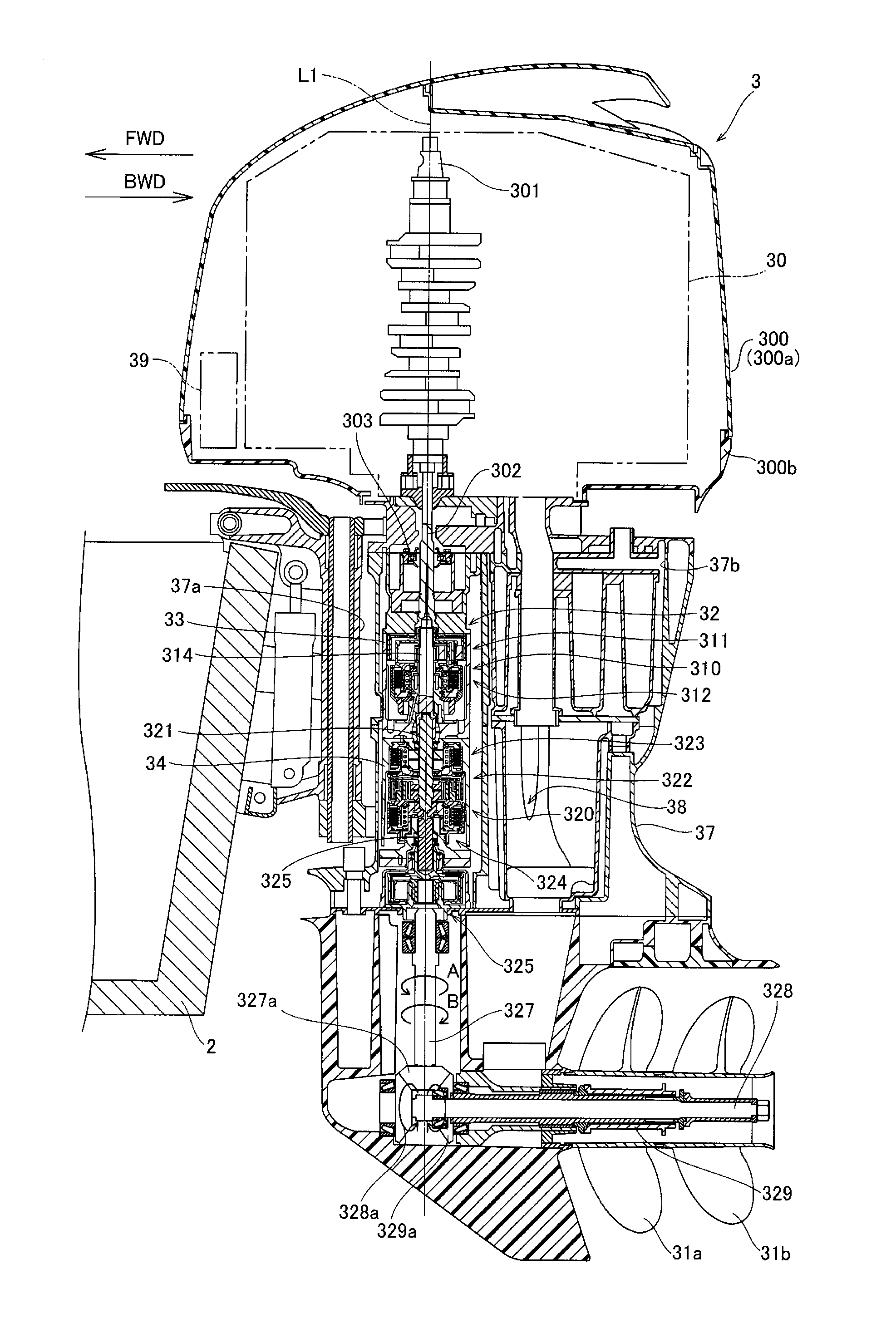 Boat propulsion unit