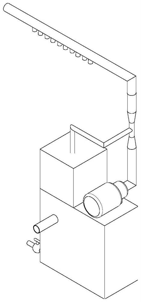 Backwashing device of microfilter