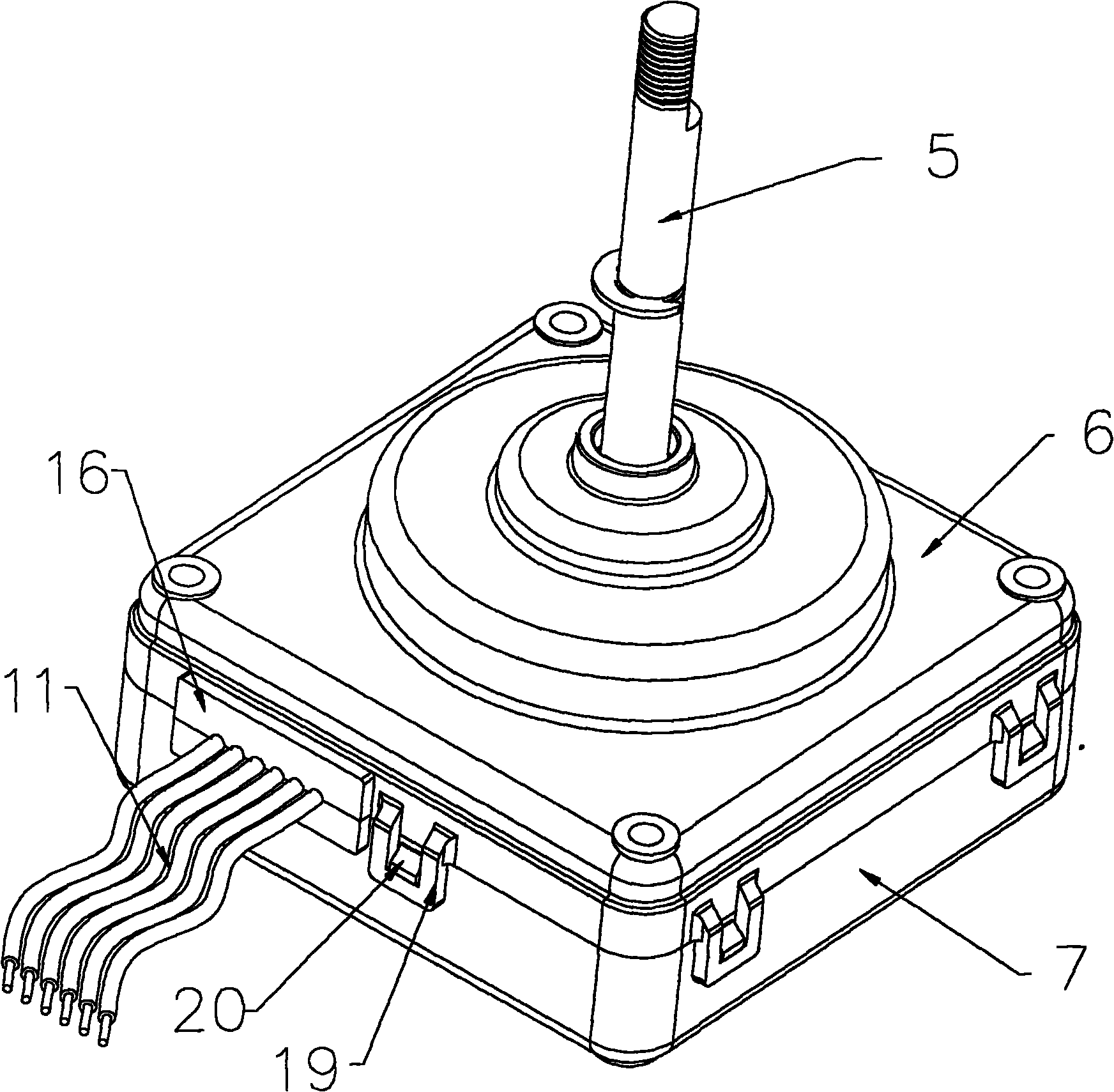 Plastic shell motor