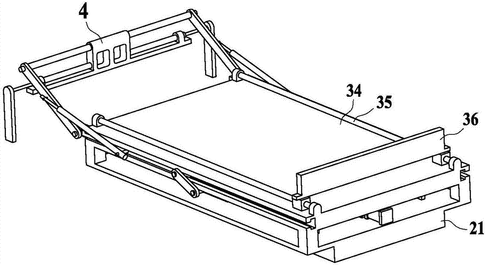 A scissor-type blister mold pick-and-place device