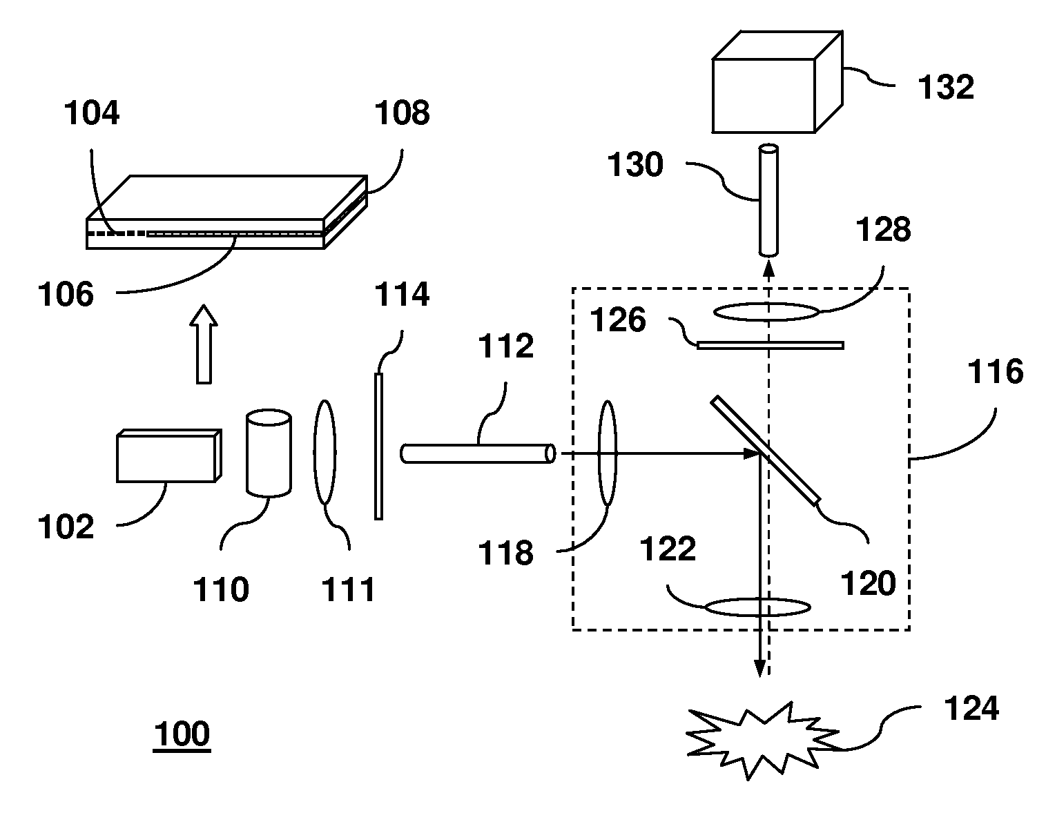 Raman spectroscopic apparatus utilizing internal grating stabilized semiconductor laser with high spectral brightness