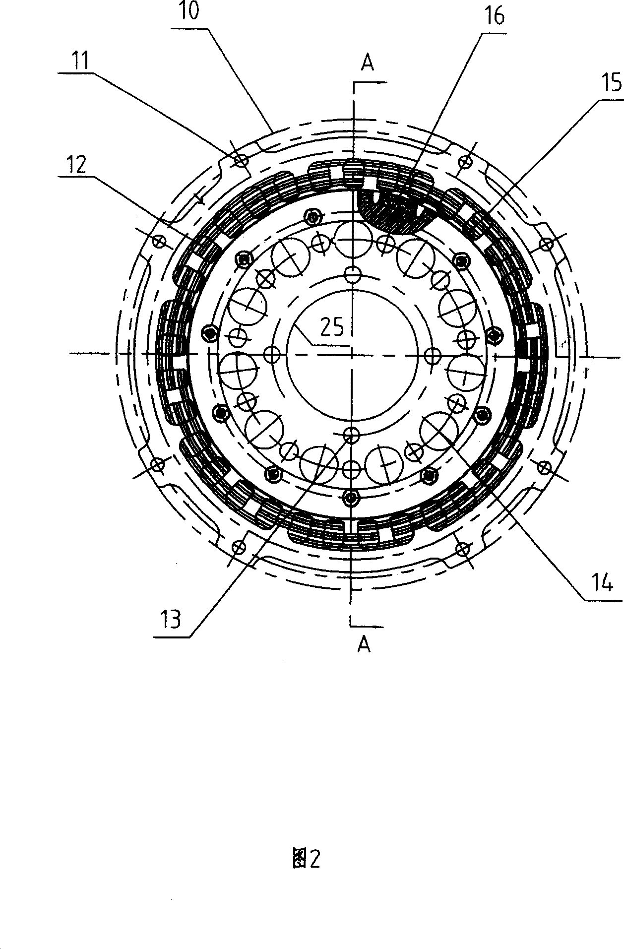 Stator of multipole internal rotor permanent magnet generator