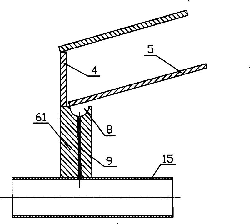 Chimney generation and desalination device by solar