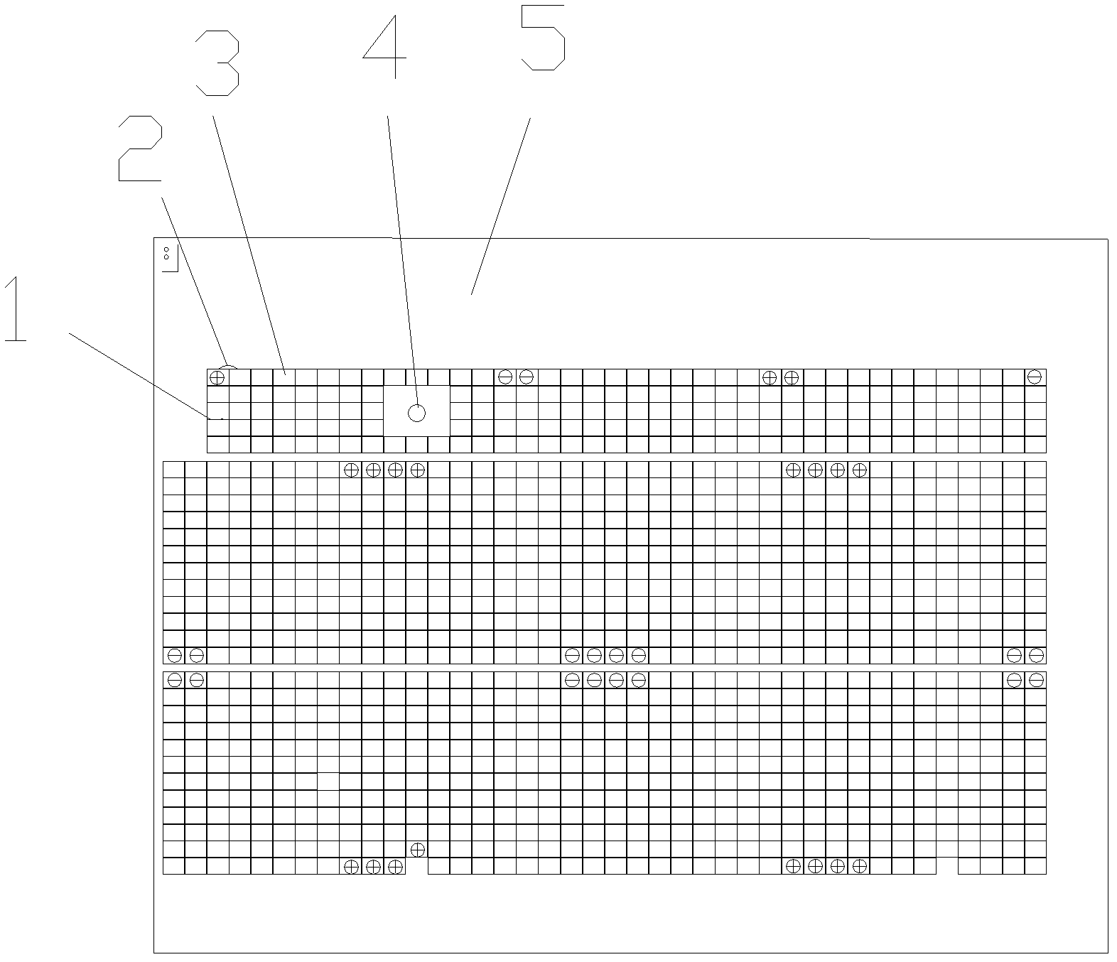 Distribution and arrangement method for triple-junction solar cell array