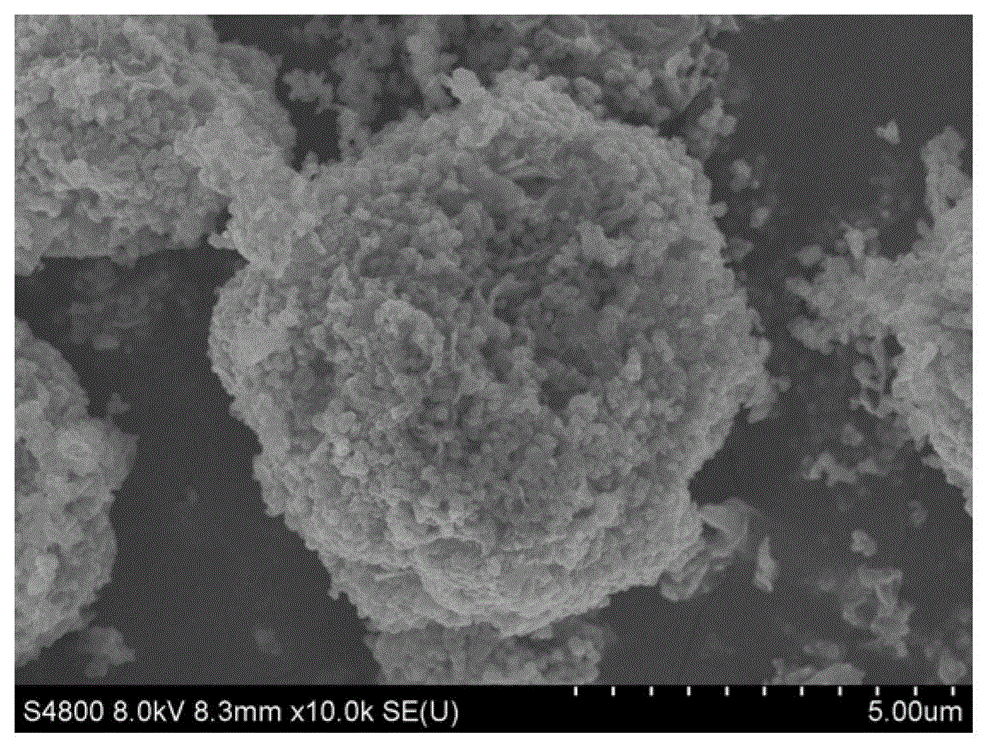 Negative pole material of lithium ion battery, preparation method of material and lithium ion battery