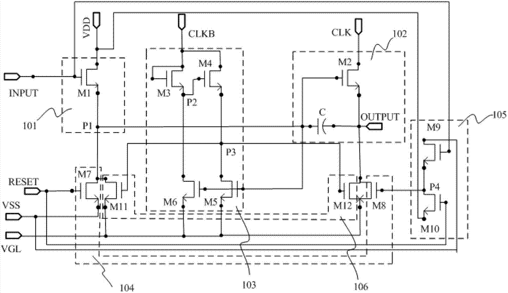 Shifting register and alloy substrate electrode driving device