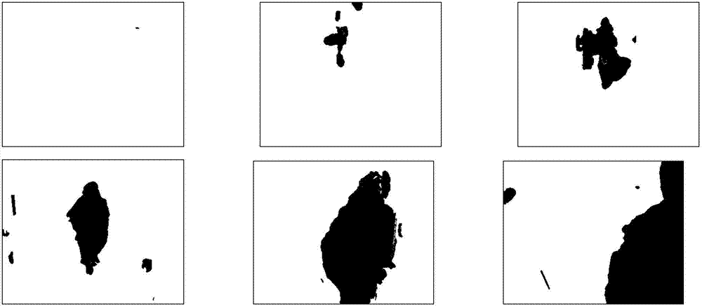 Video background recovery method based on movement information and matrix completion