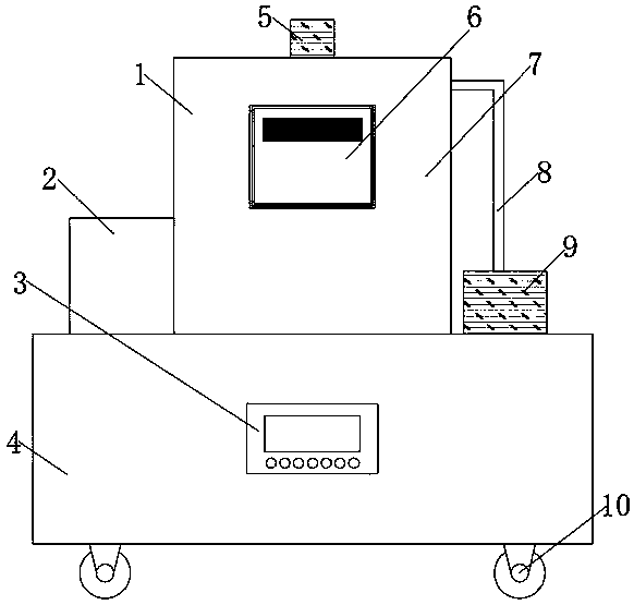 Cleaning device for parts of high-end precision dust removal equipment