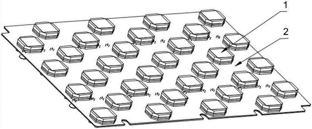 Large-scale MIMO antenna structure and manufacturing process