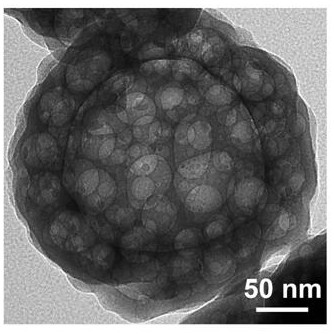 Preparation method and application of vesicular phosphate ion functionalized cobalt oxide nano material