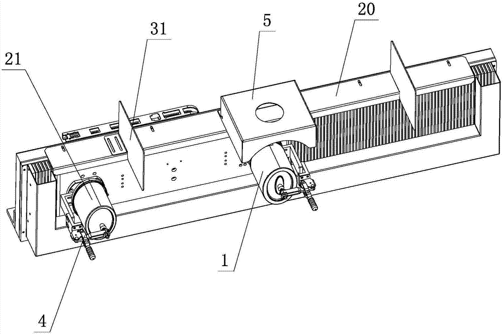 Laser marking and welding machine of jug bodies