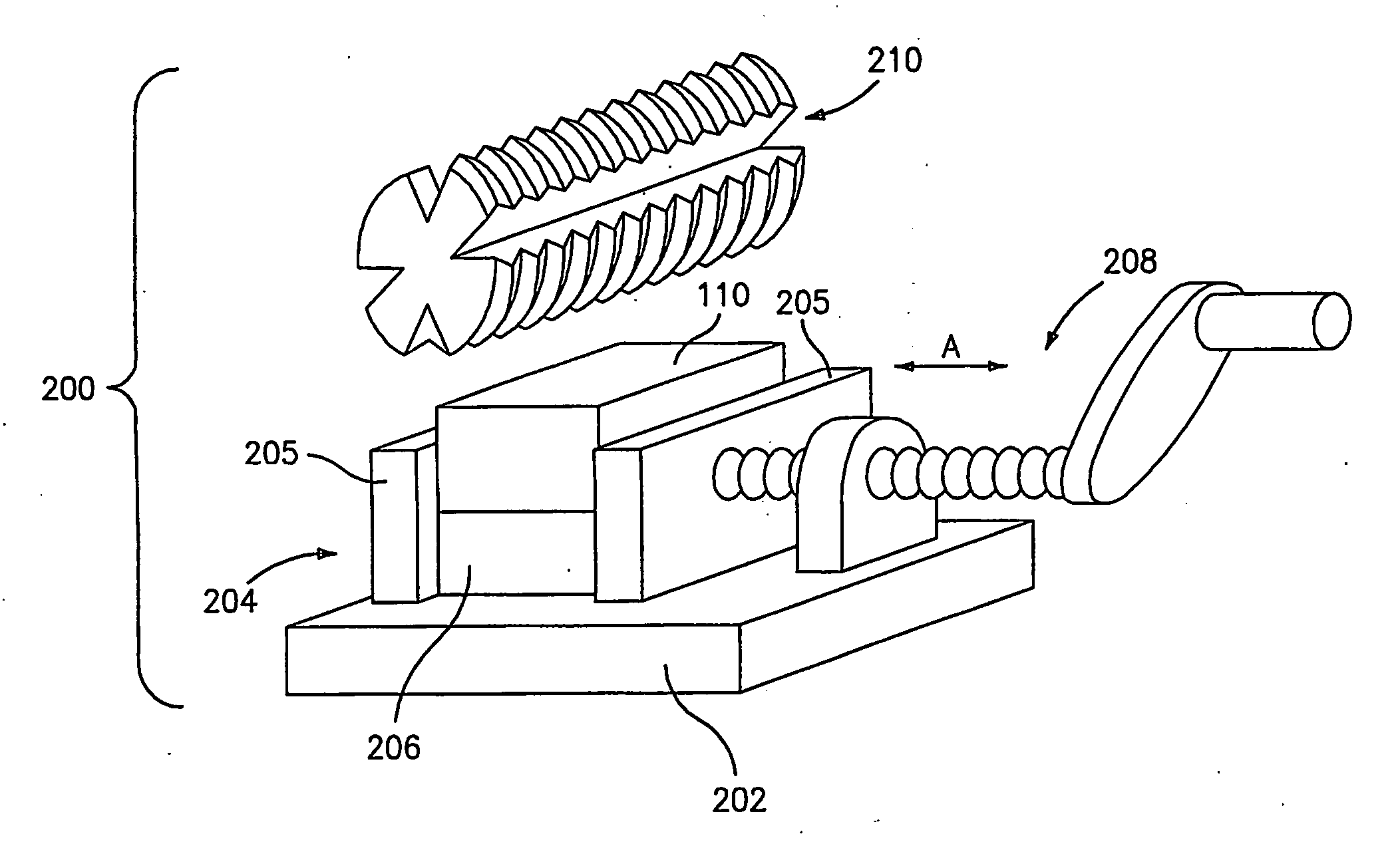 Method and apparatus for machining a surgical implant