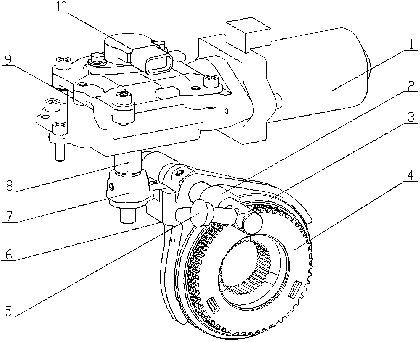 Transmission shifting mechanism for all-electric cars