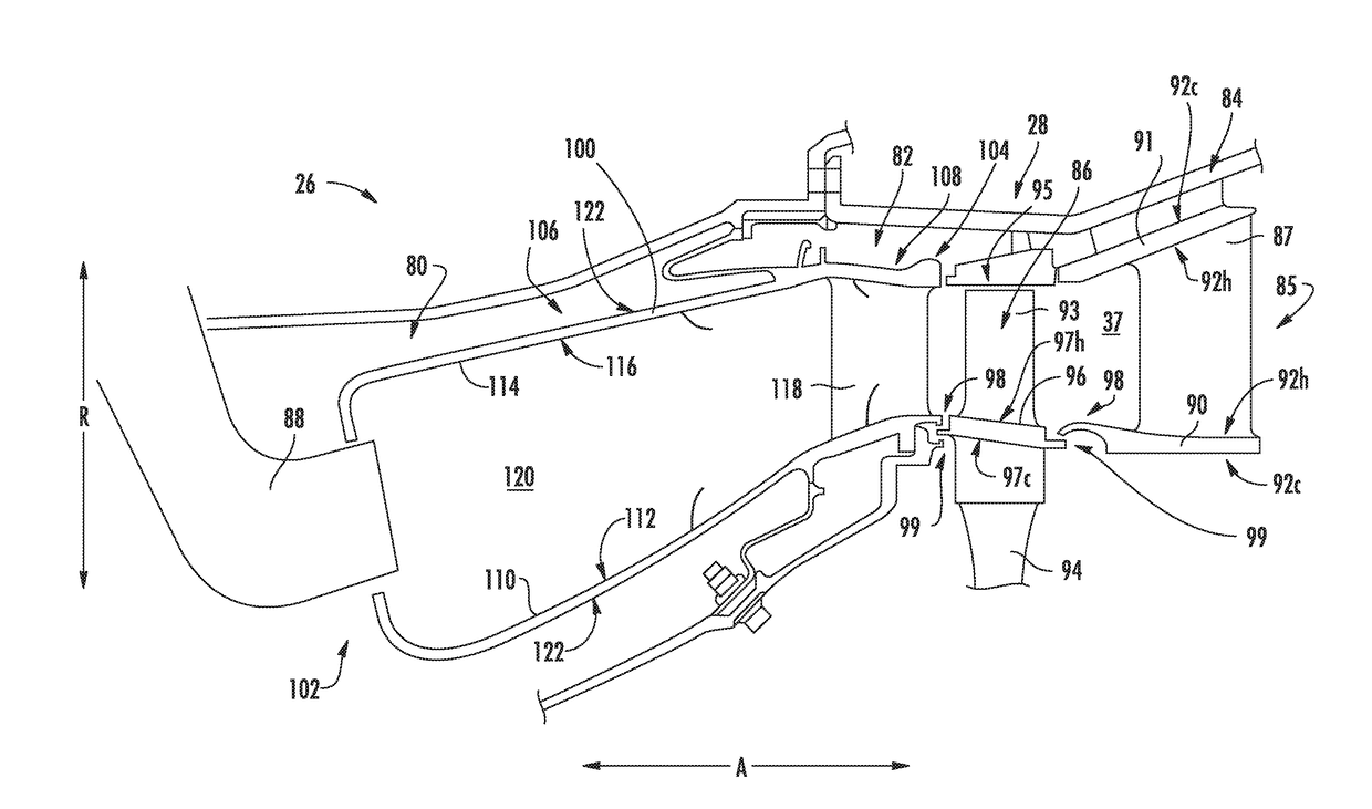 Ceramic Matrix Composite Component for a Gas Turbine Engine