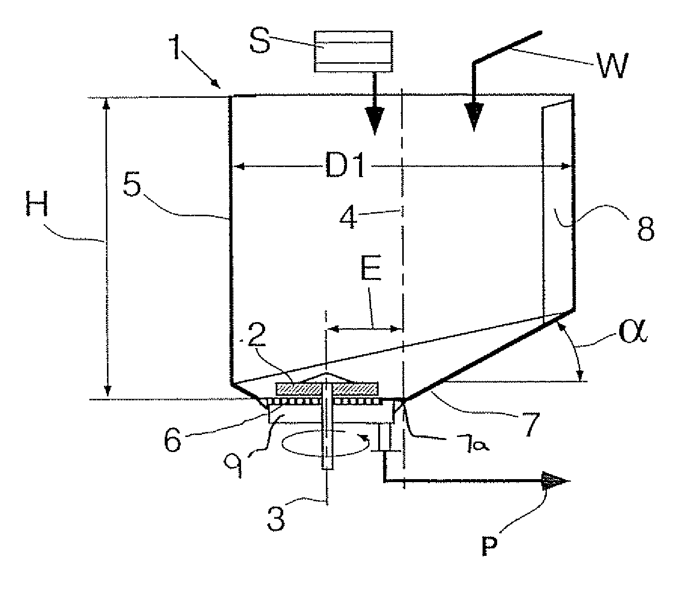 Pulper for pulverizing and suspending paper stock