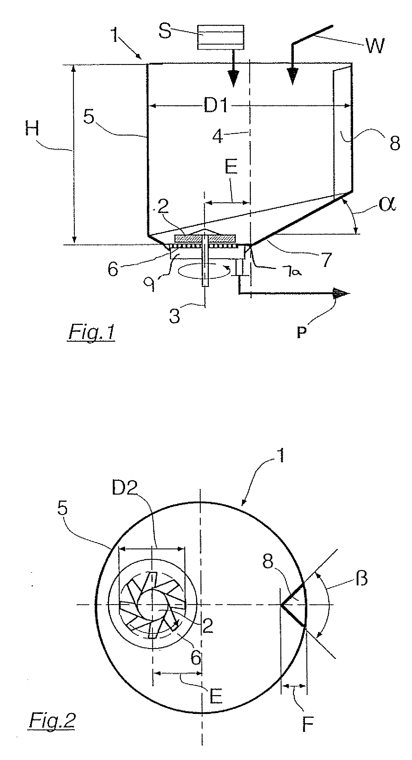 Pulper for pulverizing and suspending paper stock